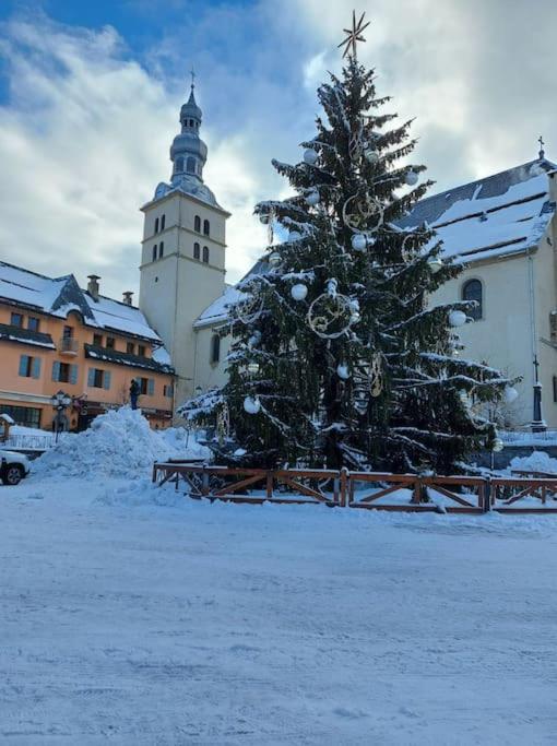 Logement A Megeve Avec Jardin Exterior foto